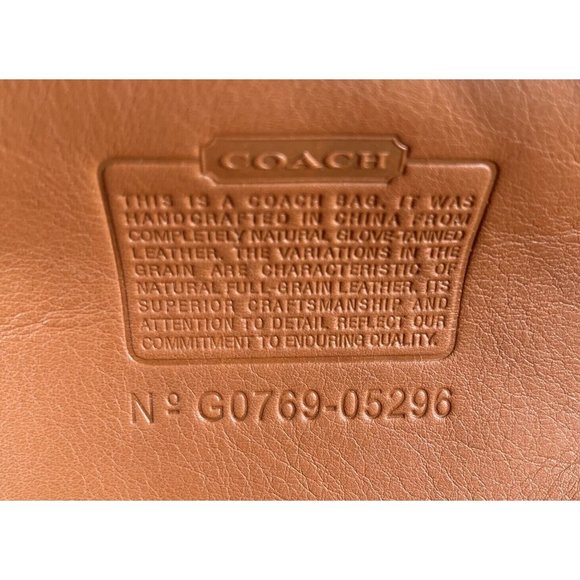 Coach Brown Leather Multi Compartment Briefcase w/ Replacement Strap- Distressed - Picture 12 of 12